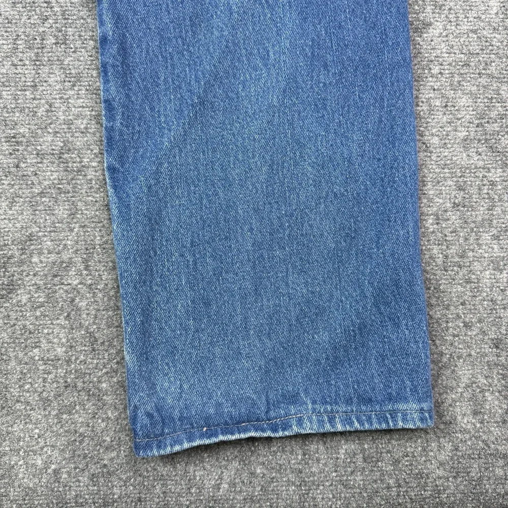Dickies Mens Carpenter Jeans 36x34 Double Knee Blue Denim Workwear Distressed